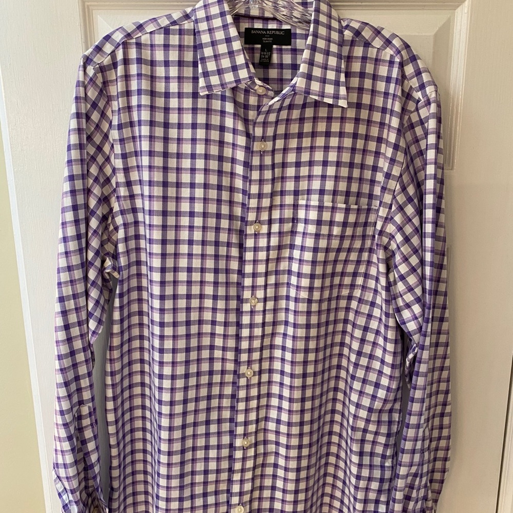 Men’s Banana Republic dress shirt, Sz L
